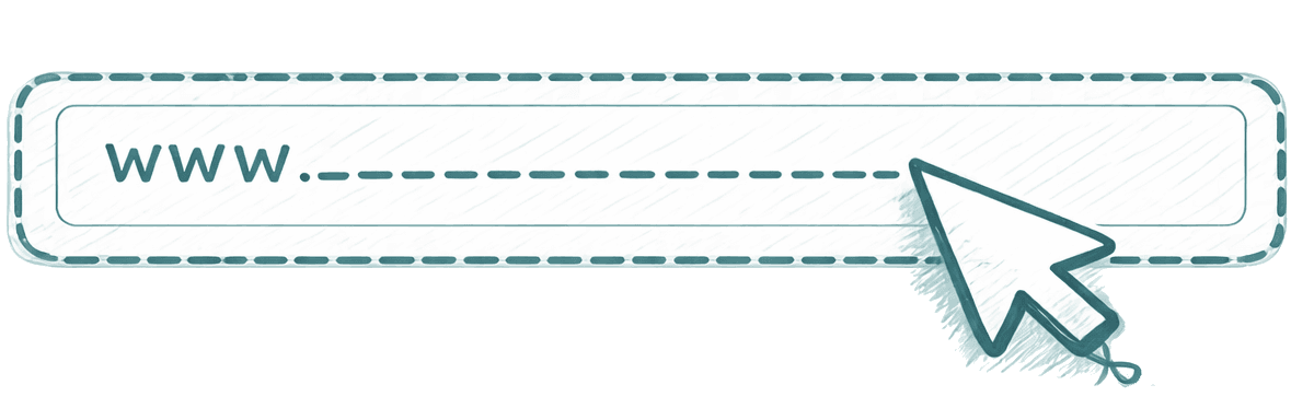 Websteds-indtastningsillustration
